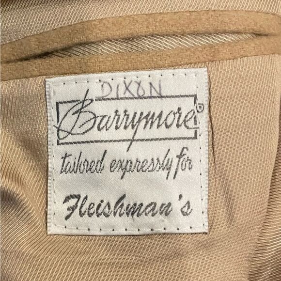 Vintage Barrymore for Fleishman's Camel Hair Blazer Luxury Tan Single Size 41 L - Picture 7 of 11